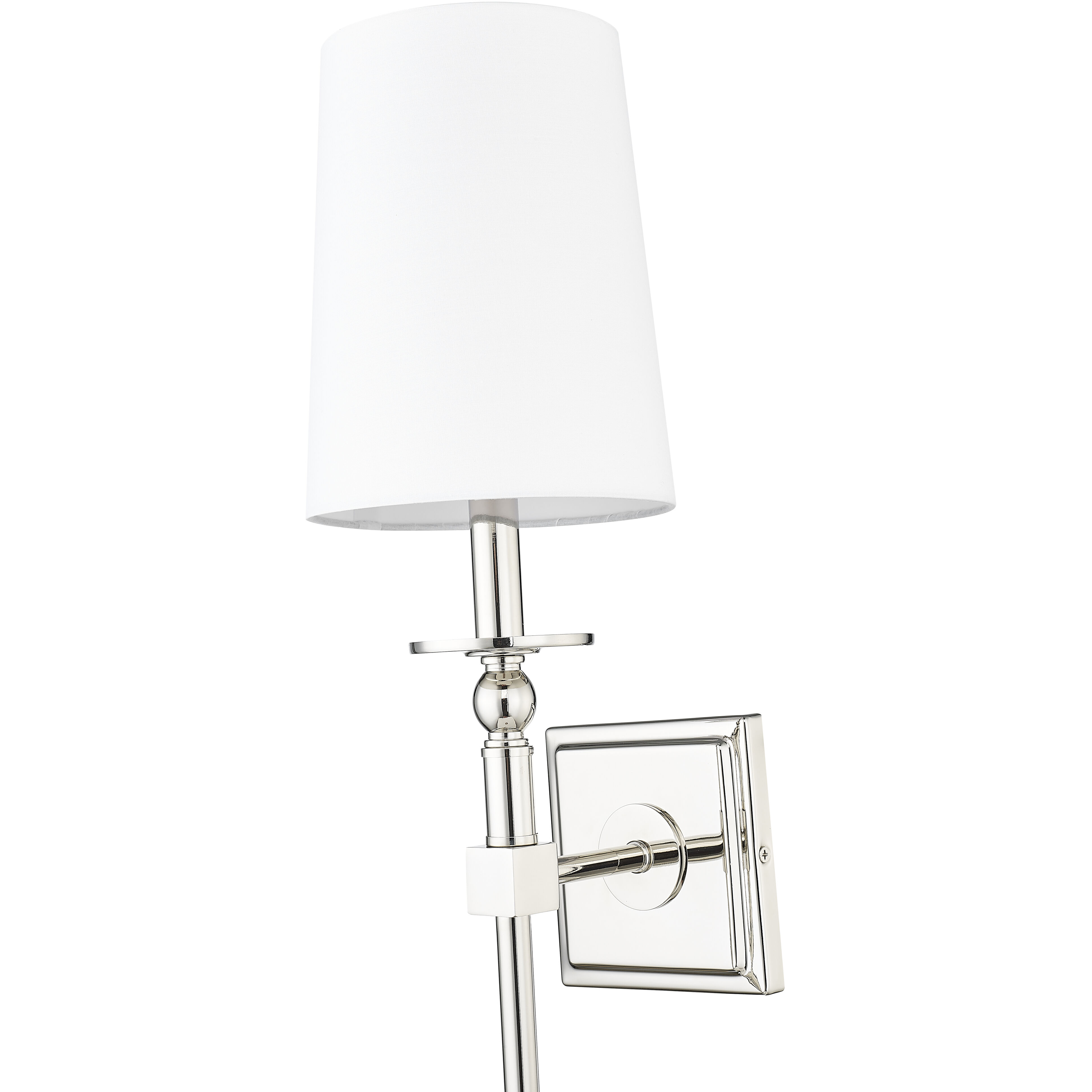 None Wall Sconce Wall Light in Polished Nickel